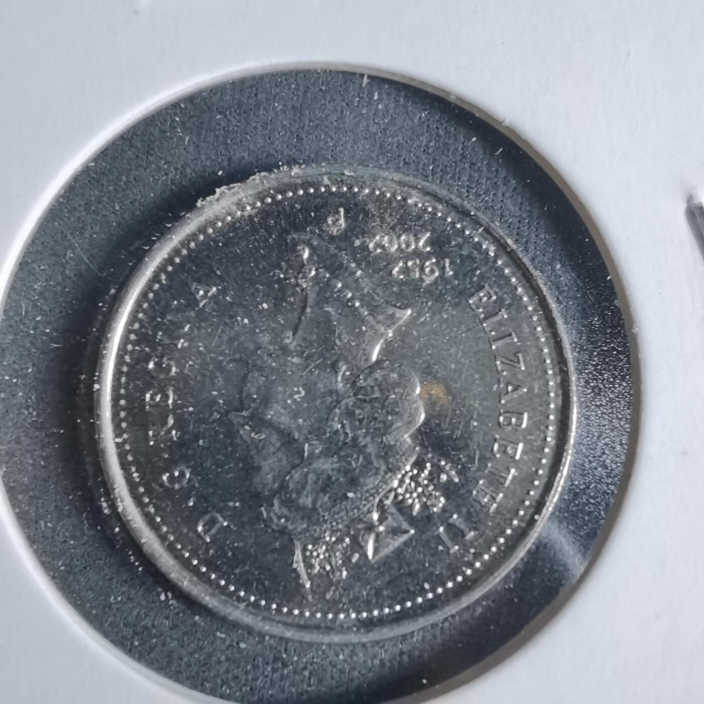 沼泽如烟--第923场 加拿大2002年五分纪念币