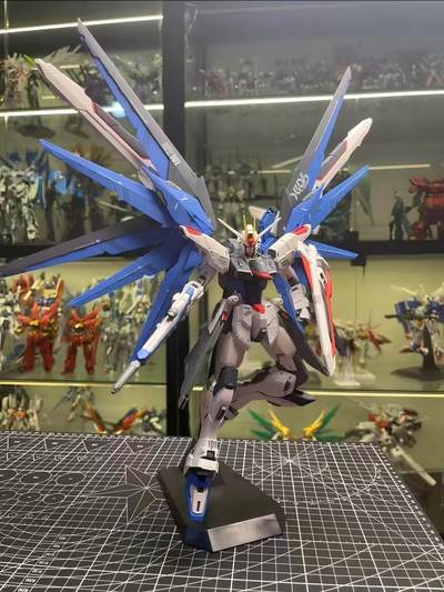 高达手办 万代 MG 1/100 自由2.0  Freedom SEED加点厂合金骨架