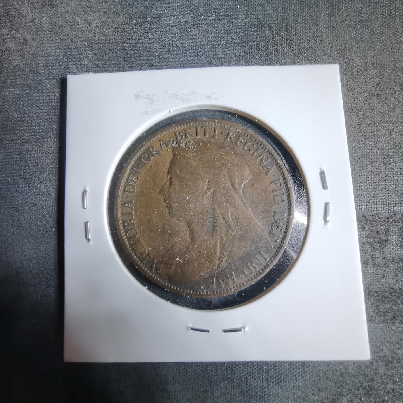 沼泽如烟--第923场 英国1895年一便士