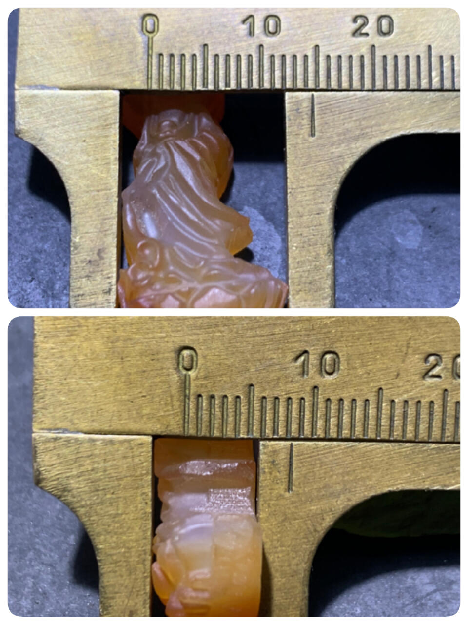 精美亚光高玉化糖料玛瑙雕刻观音菩萨吊坠一个，