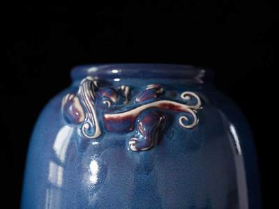 【iBox拍卖-星航天青专场】 双螭虎花器