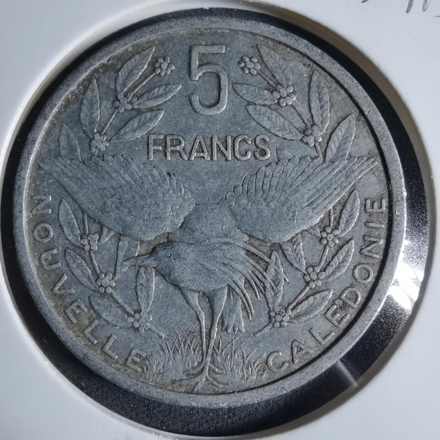 沼泽如烟--第923场 法属新喀里多尼亚1952年5法郎