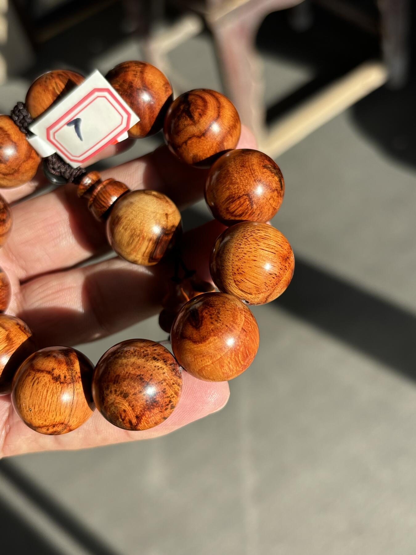 黄花梨手串一条货真价实图物一致