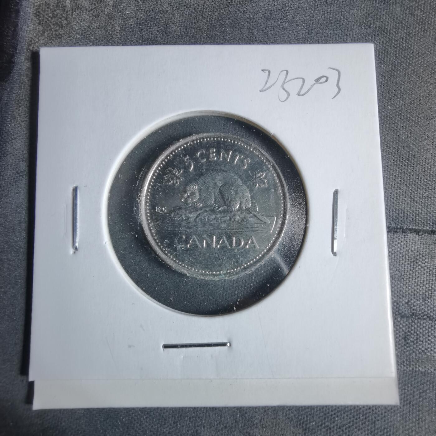 沼泽如烟--第923场 加拿大2002年五分纪念币