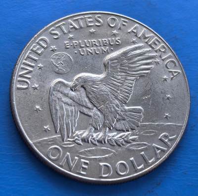 外国优质老铜币高银银币，周六九点倒数截拍，满百包邮，持续收拍 - 美国1977年艾森豪威尔大壹元