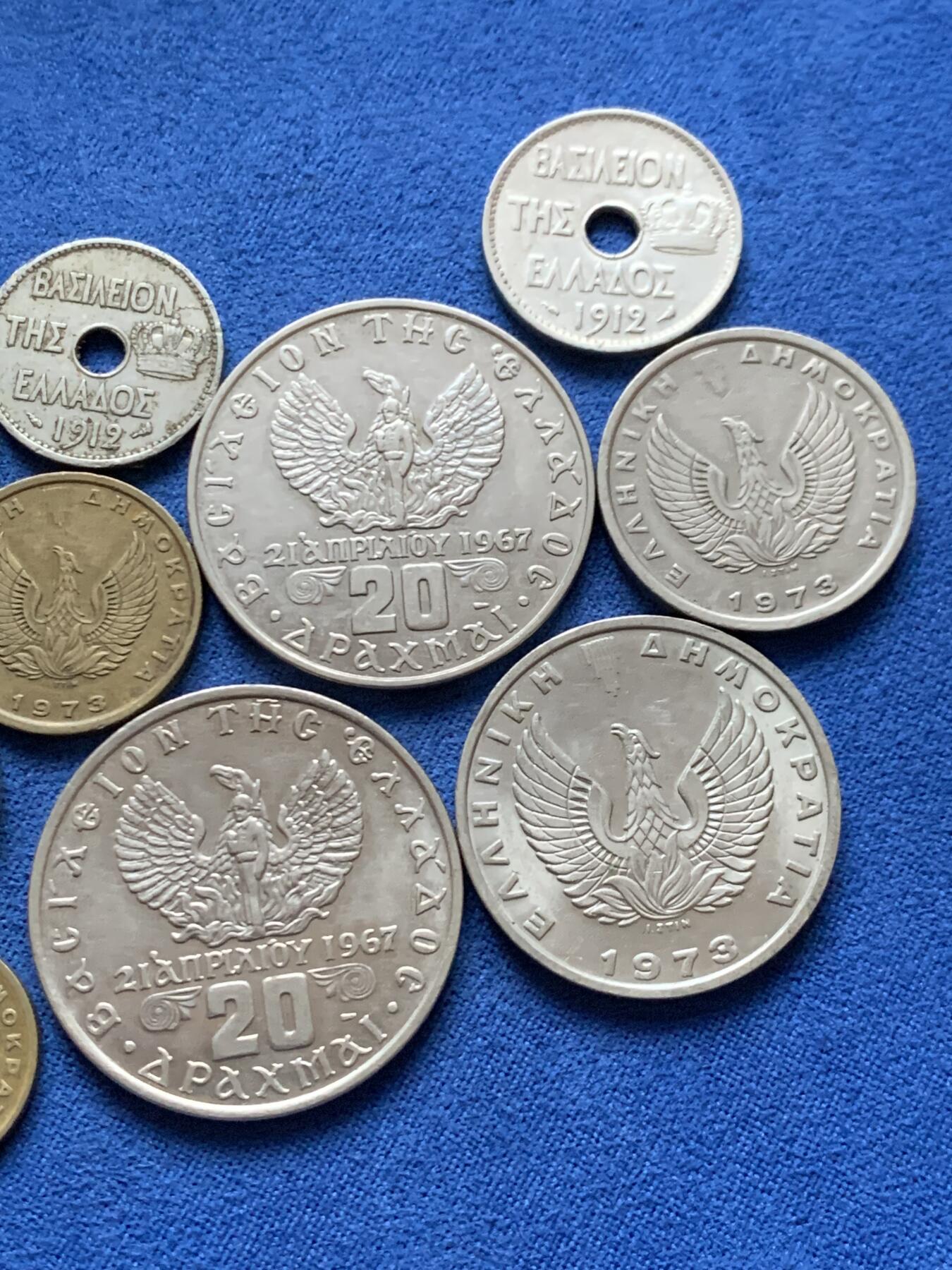 《竞宝斋》第445场 周日，周一，2场连拍 （全场包邮） 12枚一组 希腊钱币 品种挺多的 细节见图