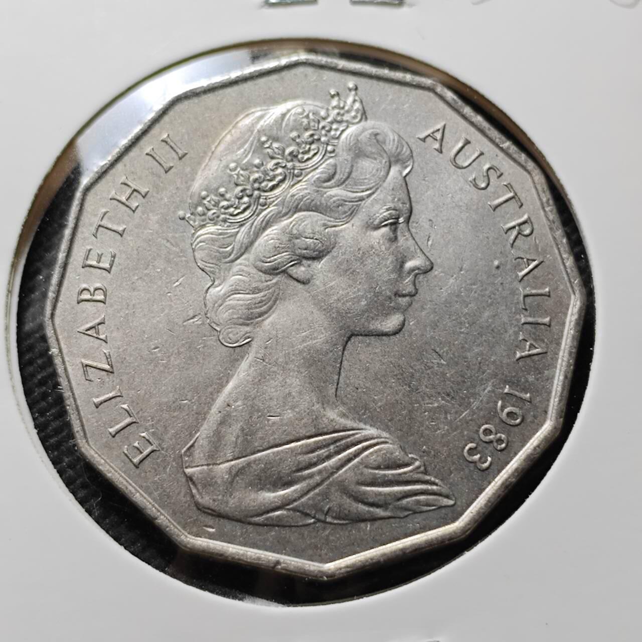 KK钱币收藏小铺 第375期  2月预留时间 周末发货  1983澳大利亚50分