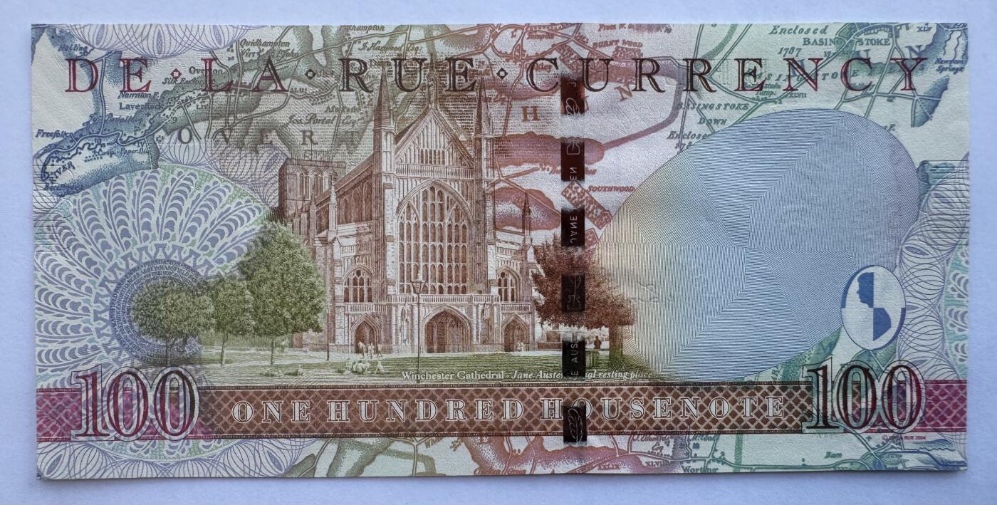 2025第25场（总第225期）：精品测试钞、塑料钞、纪念券、外钞综合场 德纳罗DLR “简奥斯汀”纸质测试钞UNC