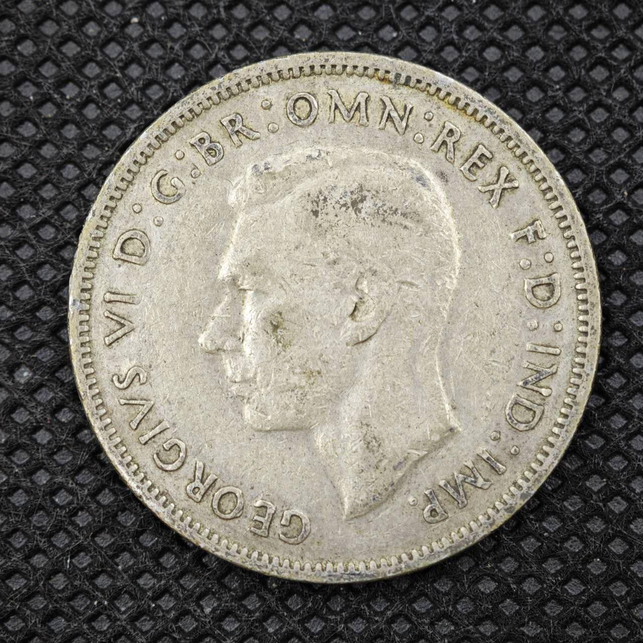 【淘币小摊】限时拍第八百二十四拍  小银币场  满百包邮可预留两周  周一统一发货          澳大利亚1940年乔治六世弗洛林银币高银