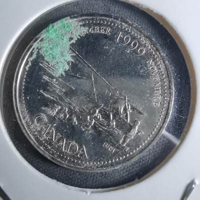 沼泽如烟--第924场 - 加拿大1999年25分纪念币