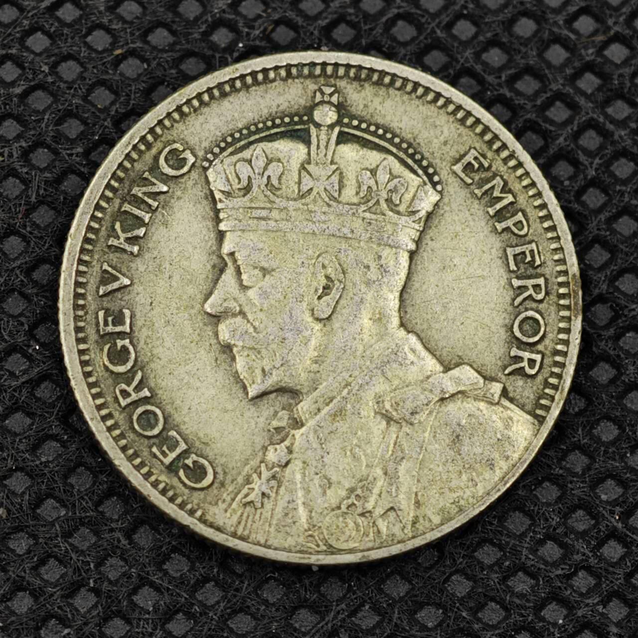 【淘币小摊】限时拍第八百二十四拍  小银币场  满百包邮可预留两周  周一统一发货   斐济1934年乔治五世6便士银币