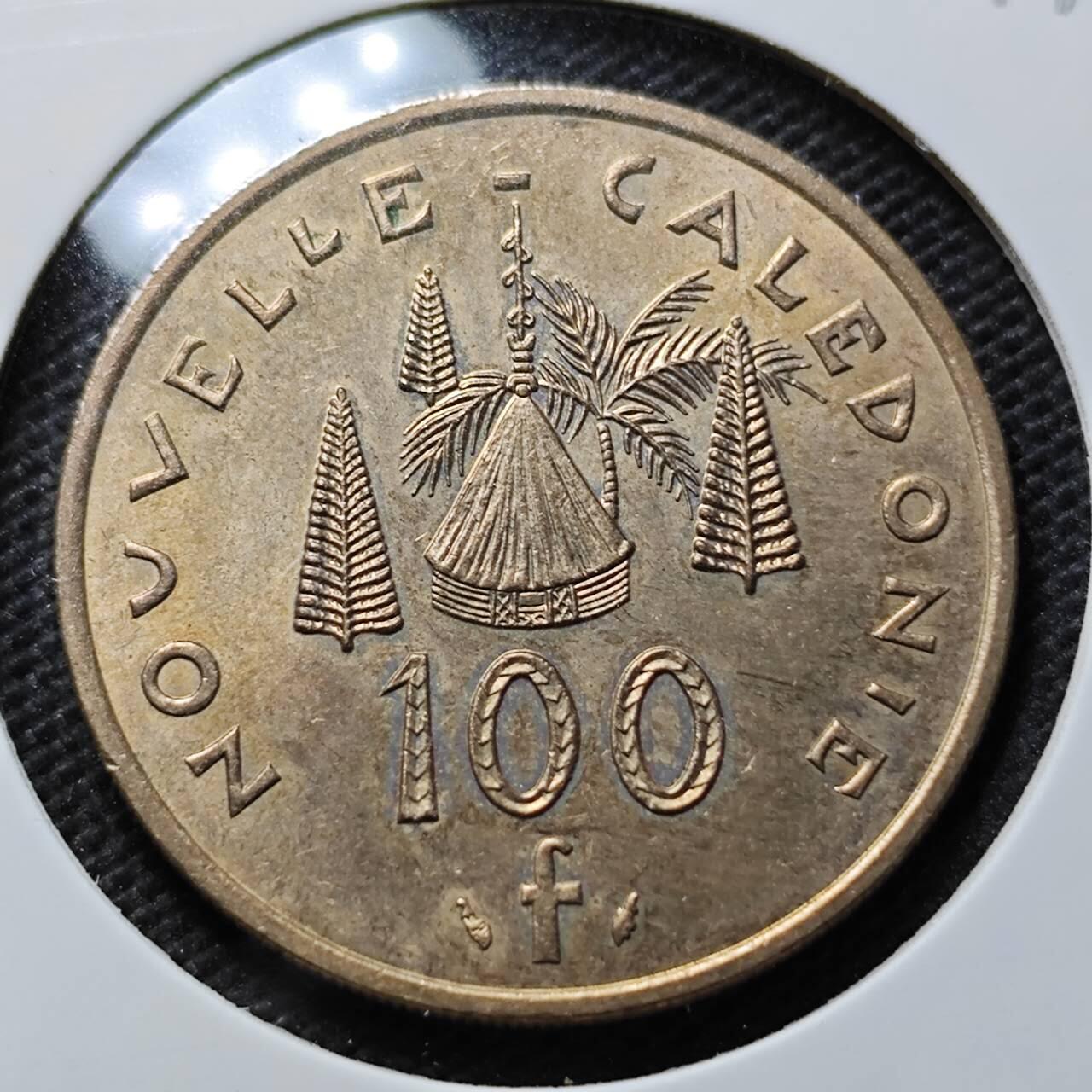 KK钱币收藏小铺 第375期  2月预留时间 周末发货  1992法属新喀里多尼亚100法郎