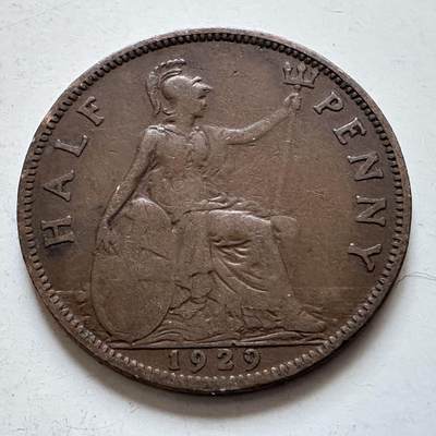 🌹外币初藏🌹🐯2025年第138场  每周二四六晚8️⃣点 接代拍 - 英国1929年半便士d