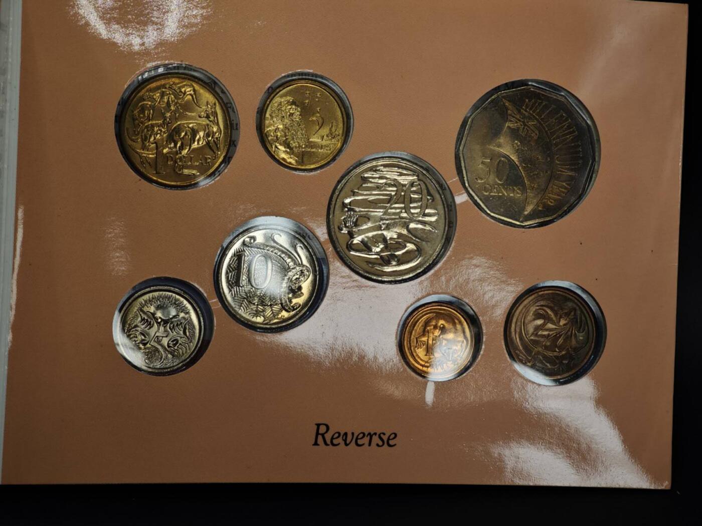 【淘币小摊】实时拍第八百二十一拍   散币场   满百包邮可预留二周 每周一统一发货   澳大利亚2000年套币