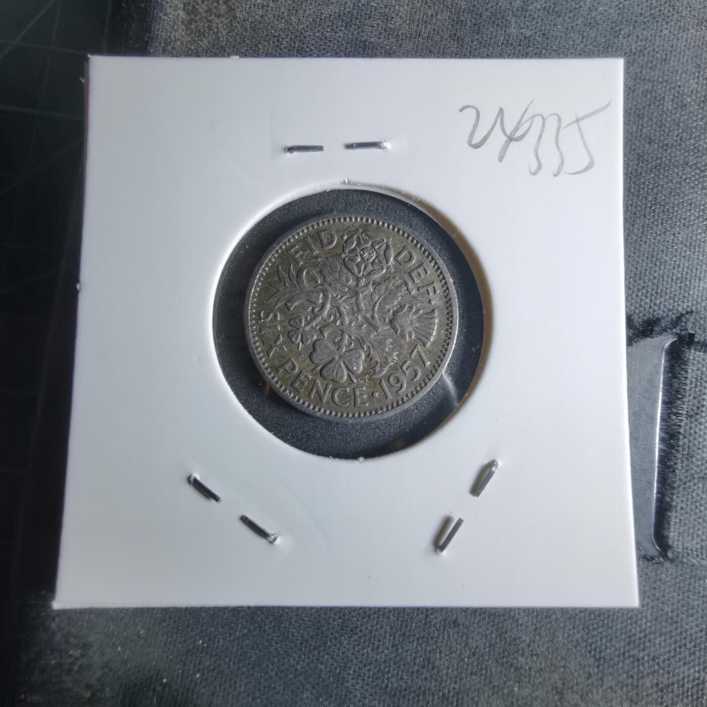 沼泽如烟--第924场 英国1957年6便士