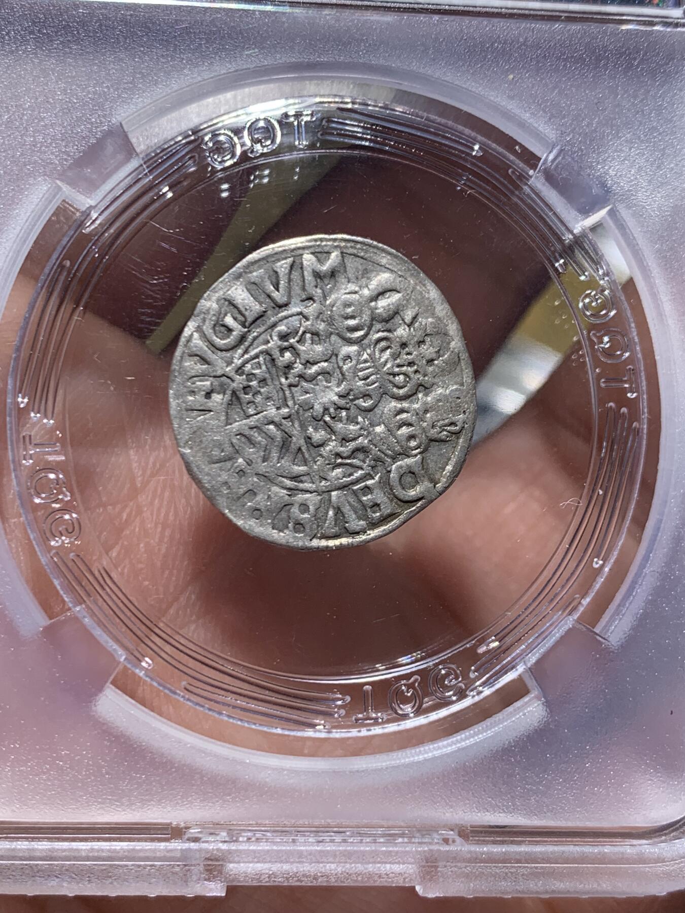 《竞宝斋》第445场 周日，周一，2场连拍 （全场包邮） TQG AU55 神圣罗马帝国 拉芬斯堡 1609年 1/24泰勒 银币 细节完整 打制较好 少见品种