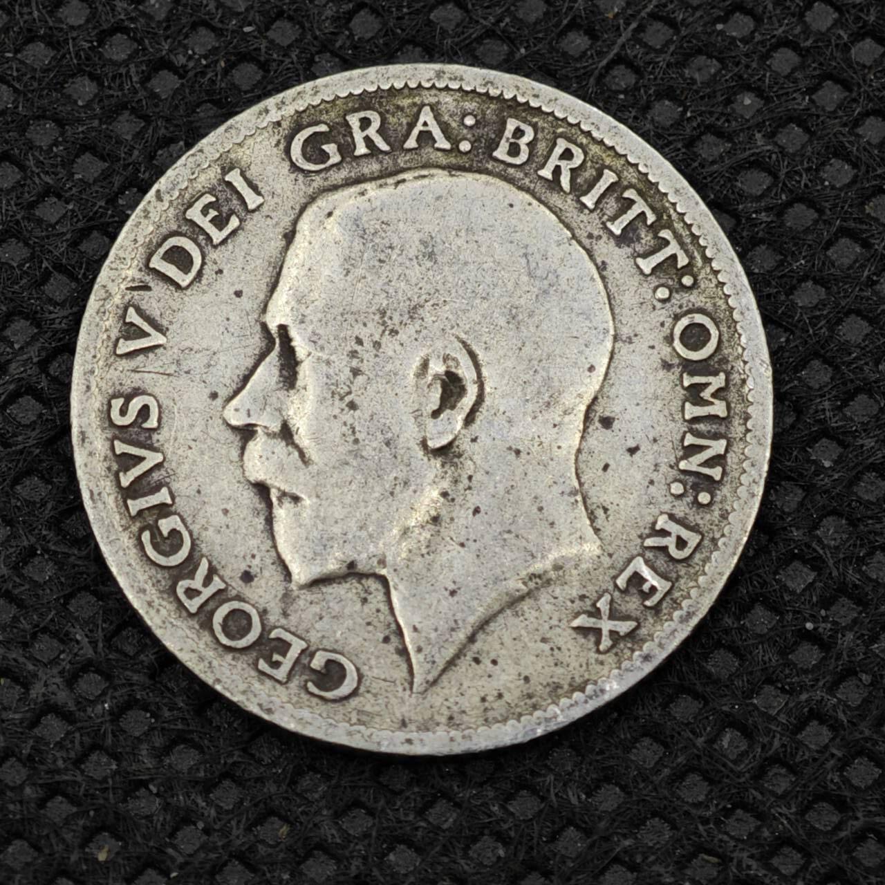 【淘币小摊】限时拍第八百二十四拍  小银币场  满百包邮可预留两周  周一统一发货      英国1912年乔治五世6便士银币