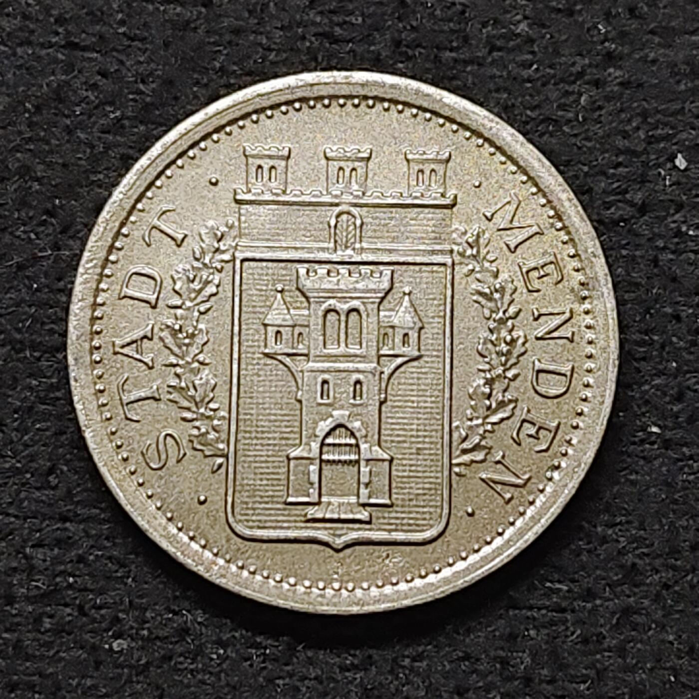 【全场包邮】纯粹捡漏拍484场（免费代拍第21场） 德国紧急状态门登1919年50芬妮铁币