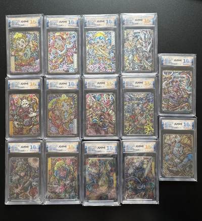 NO.17 好又多金牌大场，新店点关注不迷路！每周一站式配齐，方便凑单！（周6晚8点截拍，卖家送拍0抽成！） - 【限编10分套】卡萃 风调雨顺 四大天王+悟空悟净悟能+杨戬+女武神+萨满一套十四张 粗闪