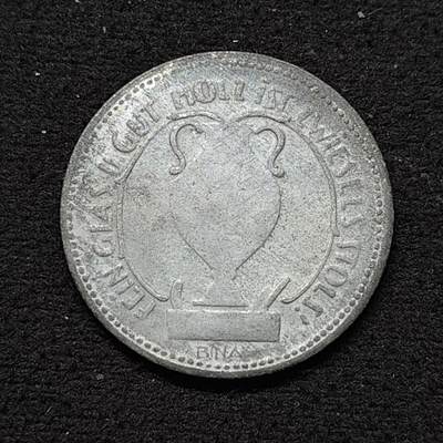 【全场包邮】纯粹捡漏拍484场（免费代拍第21场） - 德国紧急状态茨维瑟尔1920年25芬妮锌币