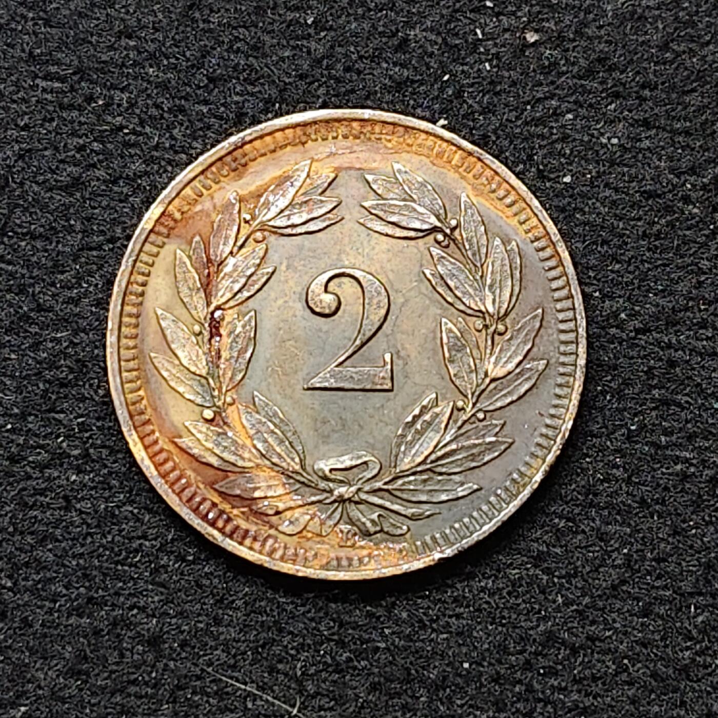 【全场包邮】纯粹捡漏拍484场（免费代拍第21场） 瑞士1915年2分铜币