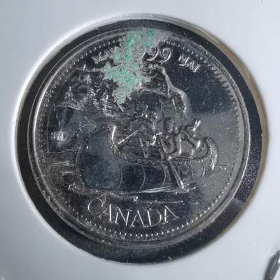 沼泽如烟--第924场 - 加拿大1999年25分纪念币