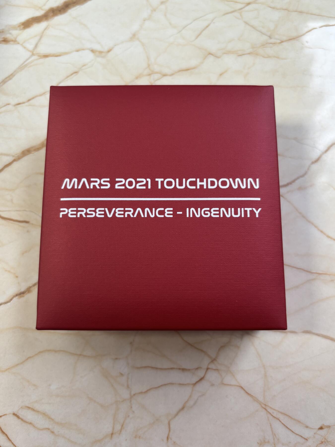 第185期拍卖 斐济2021年美国漫游者火星着陆1盎司彩色纪念钛币