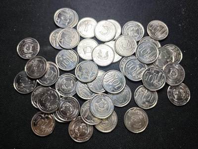 KK钱币收藏小铺 （套币 好品/批量散币 银币）专场  2月预留时间 周末发货 -  新加坡10分一组46枚