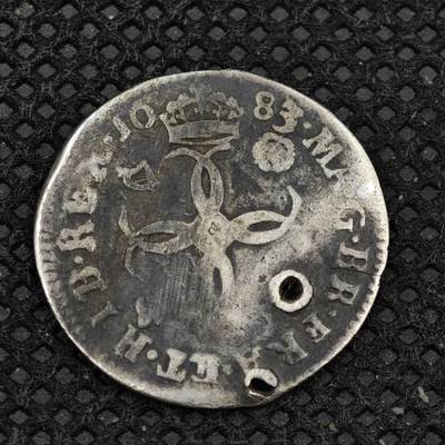 【淘币小摊】限时拍第八百二十四拍  小银币场  满百包邮可预留两周  周一统一发货  -  英国1683年查尔斯二世4便士濯足币