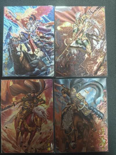 天玑星卡拍第147期《12.8周一截拍》持续收拍收评中 满赠卡需备注 - 忠义水浒传 张清 徐宁 关胜 秦明 粗闪 四张