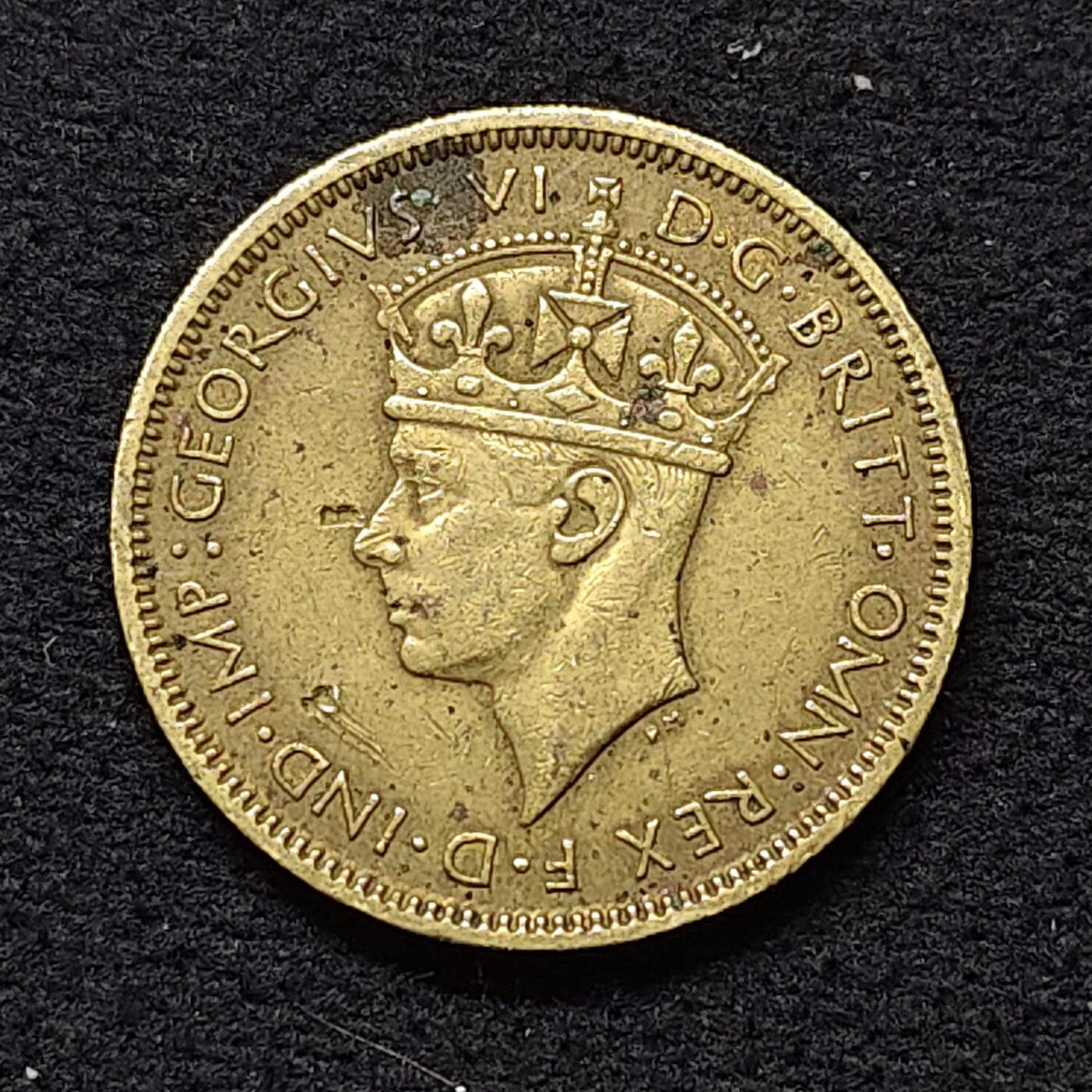 【全场包邮】纯粹捡漏拍484场（免费代拍第21场） 英属西非1938年乔治六世1先令