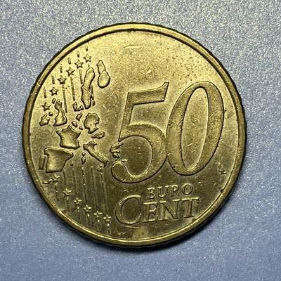 【世界各国硬币】限时专拍 - 【007】2002年欧元50欧分硬币一枚