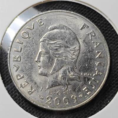 KK钱币收藏小铺 第375期  2月预留时间 周末发货 -  2009法属新喀里多尼亚20法郎