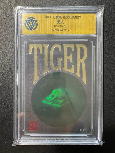 NO.17 好又多金牌大场，新店点关注不迷路！每周一站式配齐，方便凑单！（周6晚8点截拍，卖家送拍0抽成！） - 2024万象集  指文坦克世界 虎式TK-SP-01，全息评级卡一张（帅的一匹）