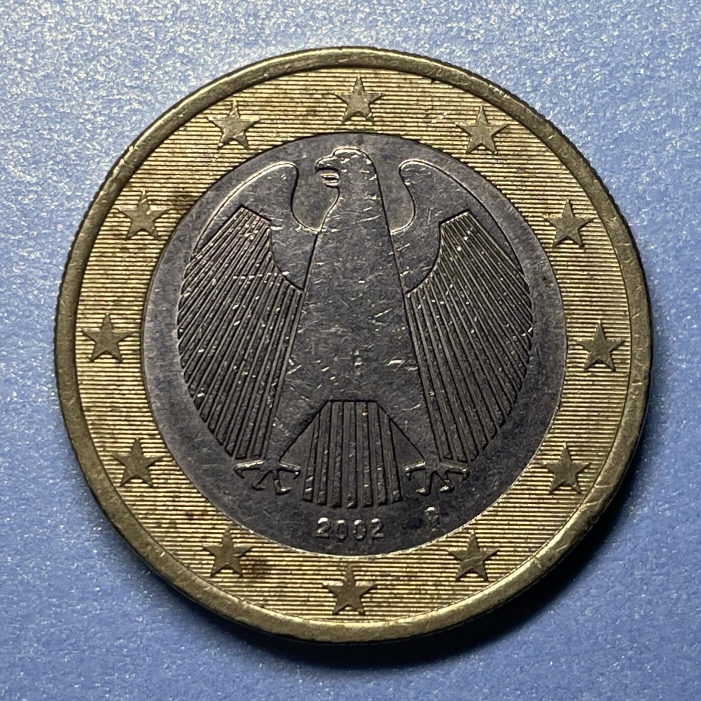 【世界各国硬币】限时专拍 【008】2002年1欧元硬币一枚