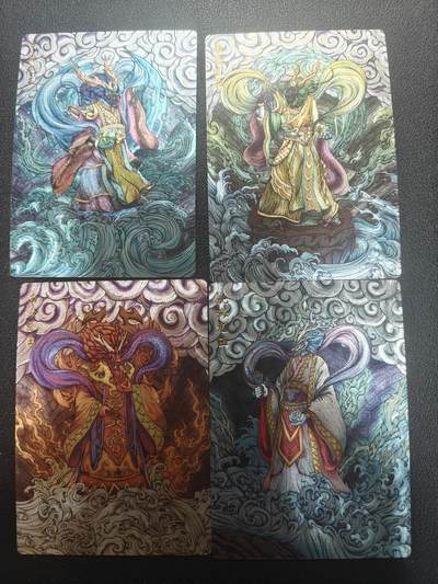 天玑星卡拍第147期《12.8周一截拍》持续收拍收评中 满赠卡需备注 - 齐卡文化 神话 四海龙王 粗闪 四张