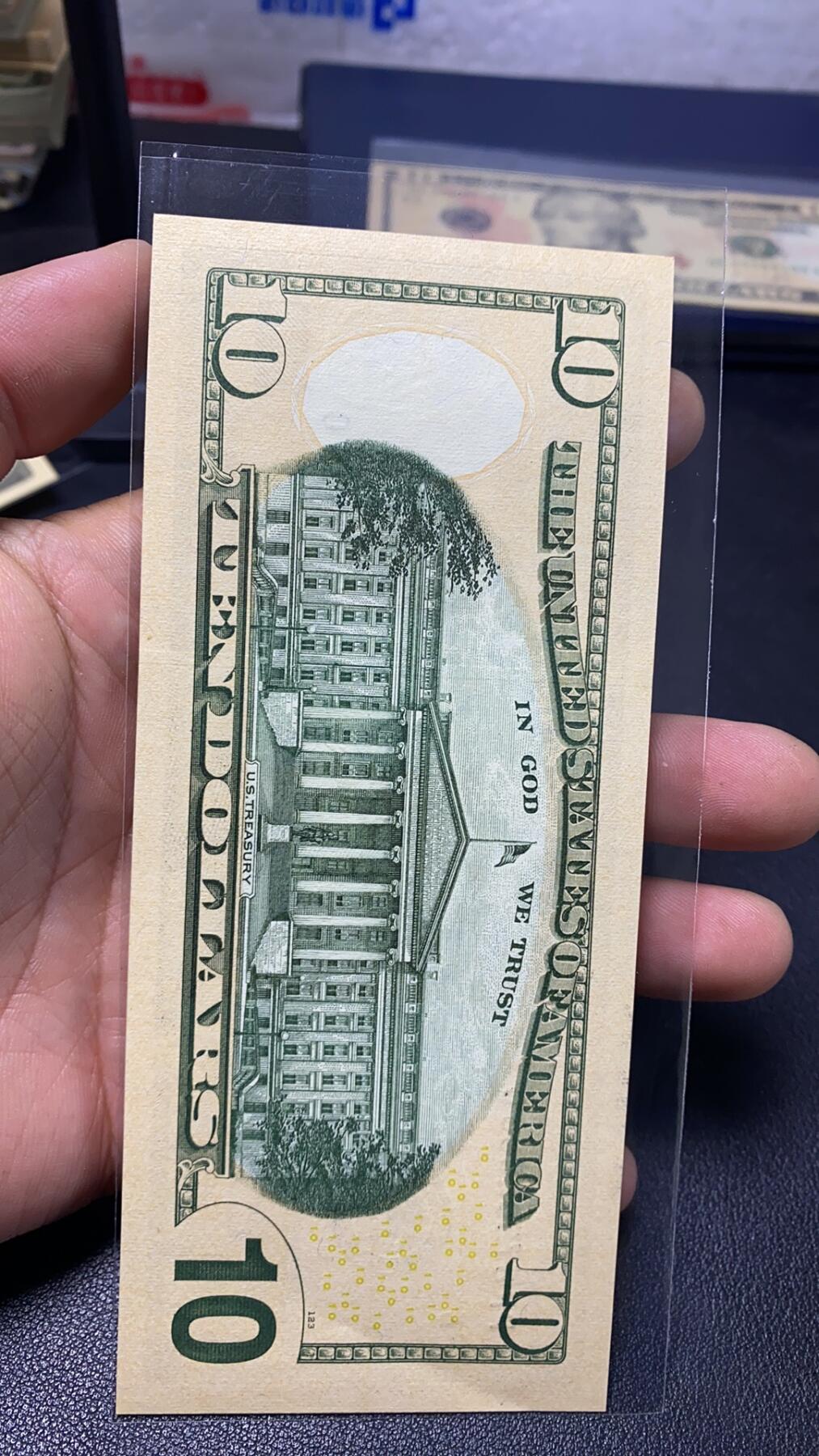 全新10美金尾888号