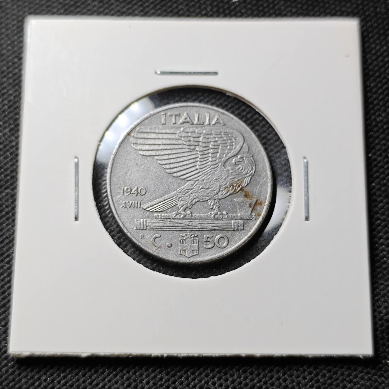 KK钱币收藏小铺 第375期  2月预留时间 周末发货  1940意大利50分