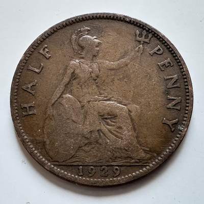 🌹外币初藏🌹🐯2025年第138场  每周二四六晚8️⃣点 接代拍 - 英国1929年半便士a