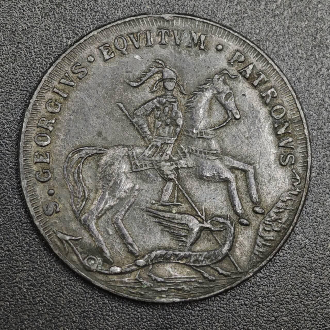 【淘币小摊】实时拍第八百二十一拍   散币场   满百包邮可预留二周 每周一统一发货   欧洲圣乔治屠龙锌章