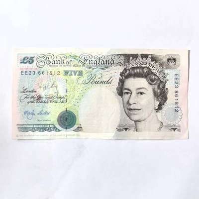 各国外币第101期 - 英国5英镑 无47