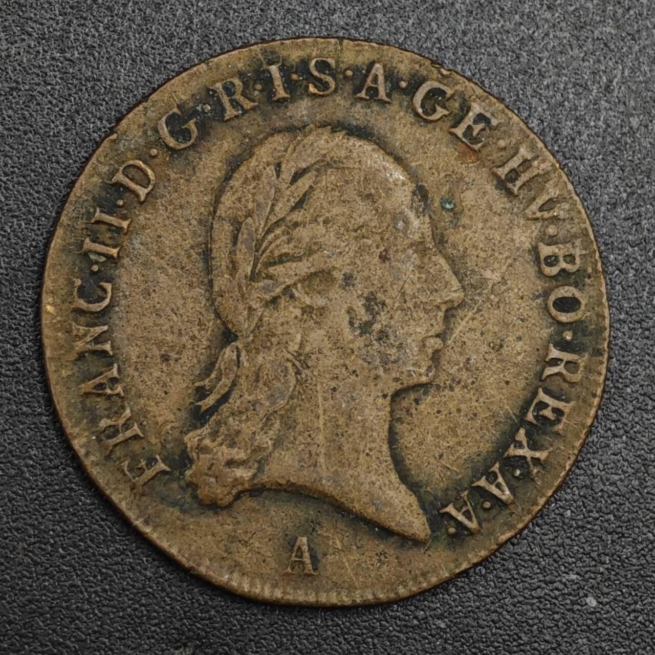 【淘币小摊】实时拍第八百二十一拍   散币场   满百包邮可预留二周 每周一统一发货   奥地利1800年1克鲁泽铜币