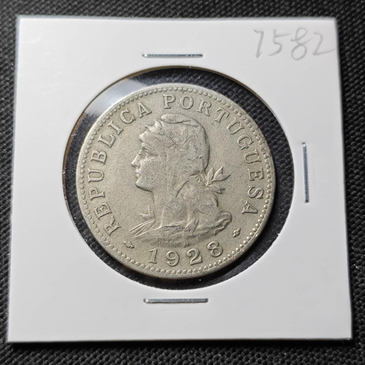 KK钱币收藏小铺 第375期  2月预留时间 周末发货  1928葡属圣多美和普林西比50分