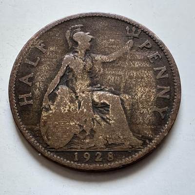 🌹外币初藏🌹🐯2025年第138场  每周二四六晚8️⃣点 接代拍 - 英国1928年半便士e