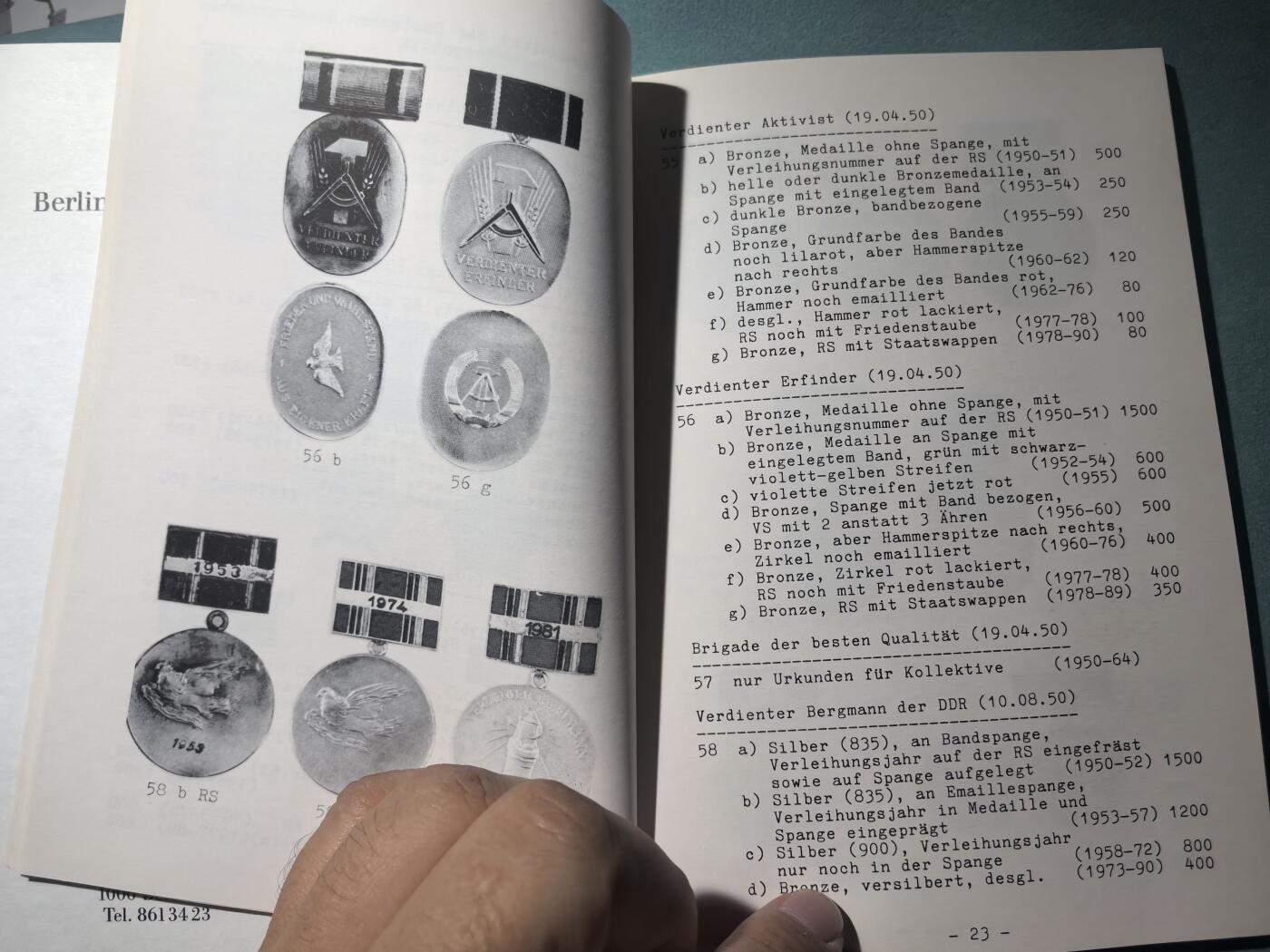 盛世勋华——号角文化勋章邮票专场拍卖第292期 东德出版 东德国家勋赏 勋章奖章图录