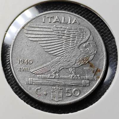 KK钱币收藏小铺 第375期  2月预留时间 周末发货 -  1940意大利50分