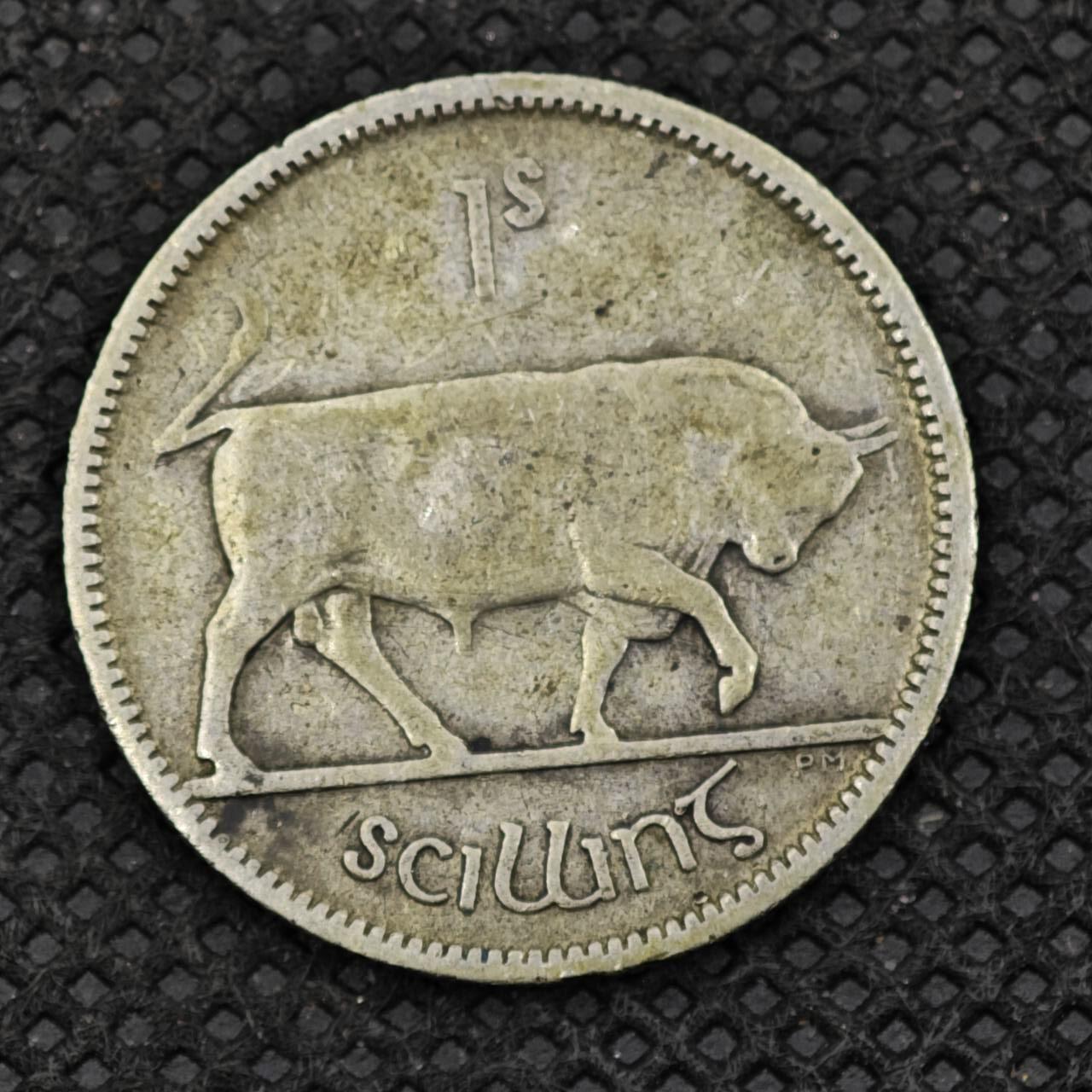 【淘币小摊】限时拍第八百二十四拍  小银币场  满百包邮可预留两周  周一统一发货   爱尔兰1930年1先令银币