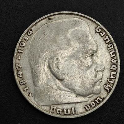 【淘币小摊】实时拍第八百二十一拍   散币场   满百包邮可预留二周 每周一统一发货   - 德国1938年2马克银币