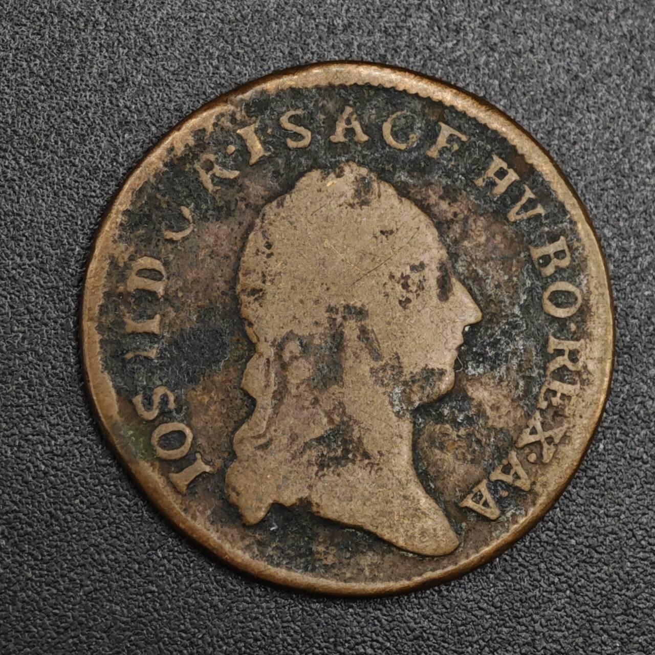 【淘币小摊】实时拍第八百二十一拍   散币场   满百包邮可预留二周 每周一统一发货   奥地利1781年1/2克鲁泽铜币