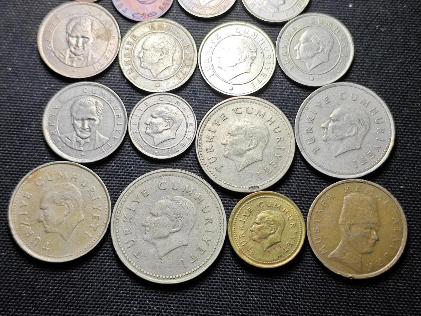 KK钱币收藏小铺 第375期  2月预留时间 周末发货  土耳其一组16枚